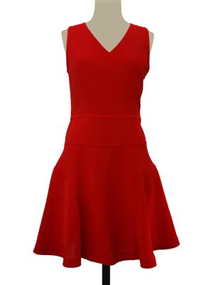 SY-17001红色无袖连衣裙